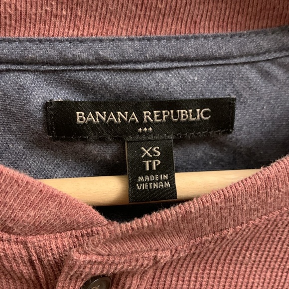 Banana Republic | Men's Longsleeve T-Shirt | Heathered Red | US XS - Picture 3 of 4